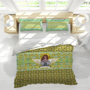 Health Angel : 3 piece set bedding covers - Single to extra large double size (choose among 8 sizes) 2x Pillowcases & 1x Quilt Cover – Free standard shipping