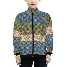 Load image into Gallery viewer, Byzantium Garden : Kids&#39; Japanese Terry Baseball Jacket - Free standard shipping
