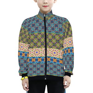 Byzantium Garden : Kids' Japanese Terry Baseball Jacket - Free standard shipping