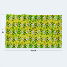 Load image into Gallery viewer, Golden Daisies - Green pattern : Large body towel for Bath and the sea - 35&#39;&#39; x 59&#39;&#39; -  90cm x 150cm  - Free standard shipping
