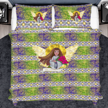 Load image into Gallery viewer, Prosperity Angel : 3 piece set bedding covers - Single  to extra large double size (choose among 8 sizes)  2x Pillowcases &amp; 1x Quilt Cover – Free standard shipping
