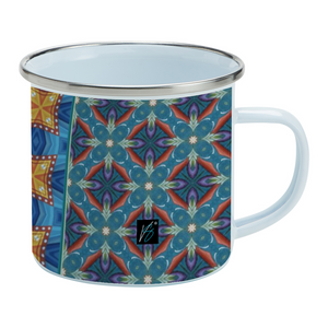 Byzantium Garden : Mug Enamel Camping Style - Heat-Resistant  - 10 Oz  - Free standard shipping