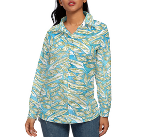 Angelic Feathers : Women’s long sleeves shirt, slim loose fit - Small to 4XL - Free standard shipping