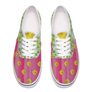 Good Fortune Angel Pattern: Casual Lace up Canvas shoes with rubber sole - Free standard shipping