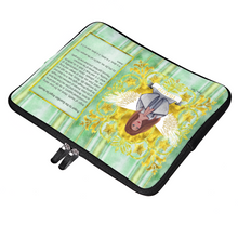 Load image into Gallery viewer, Health Angel - Prayer pattern : Briefcase sleeve - multi sizes - available for 10&quot; / 12&quot; / 13&quot; / 15&quot; / 17&quot; laptops or tablets  -  Free standard shipping
