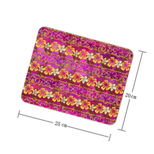 Load image into Gallery viewer, Golden Daisies Magenta pattern : Square Mouse Pad , Non-Slip Base for Computer 7.9&quot;X9.8&quot; - 25cm x 20cm -  Free standard shipping
