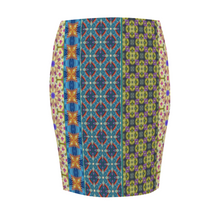 Load image into Gallery viewer, Byzantium Garden: Women All Over Print Elasticated short Waist Pencil Skirt -  Up to 2XL - Free standard shipping
