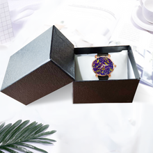 Load image into Gallery viewer, Nightfall Celebration : Quartz Watch metallic bracelet, Magnetic Buckle - Bronze Frame - Many Metallic Bracelet Colors - in premium gift box - 1.3 × 1.3&quot; - Free standard shipping
