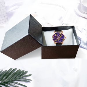 Nightfall Celebration : Quartz Watch metallic bracelet, Magnetic Buckle - Bronze Frame - Many Metallic Bracelet Colors - in premium gift box - 1.3 × 1.3" - Free standard shipping