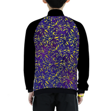 Load image into Gallery viewer, Nightfall Celebration : Kids&#39; Japanese Terry Baseball Jacket - Free standard shipping
