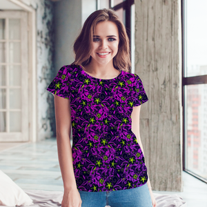 Glowing Flowers : All over print Classic T-Shirt - Small to 4XL - Free standard shipping