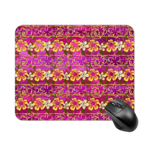 Load image into Gallery viewer, Golden Daisies Magenta pattern : Square Mouse Pad , Non-Slip Base for Computer 7.9&quot;X9.8&quot; - 25cm x 20cm -  Free standard shipping
