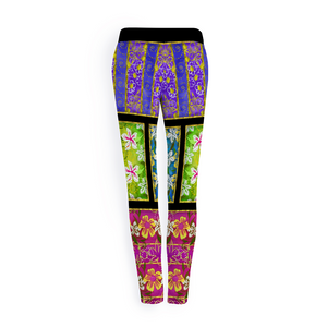 Golden Daisies - pattern all : Leggings Yoga pants – Small  up to 3XL -  Free standard shipping