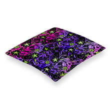 Load image into Gallery viewer, Glowing Flowers :  Square Cotton pillow case - Double side printing - Multi sizes - Free standard shipping
