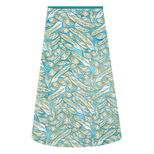 A-line Midi Skirt - Polyester stretch fabric - Free standard shipping