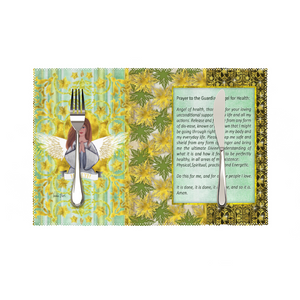 Health Angel : Heat Resistant Placemats  - 11.8" x 17.7" -  30cm x 45cm - 4 Sheets Per Set - Free standard shipping