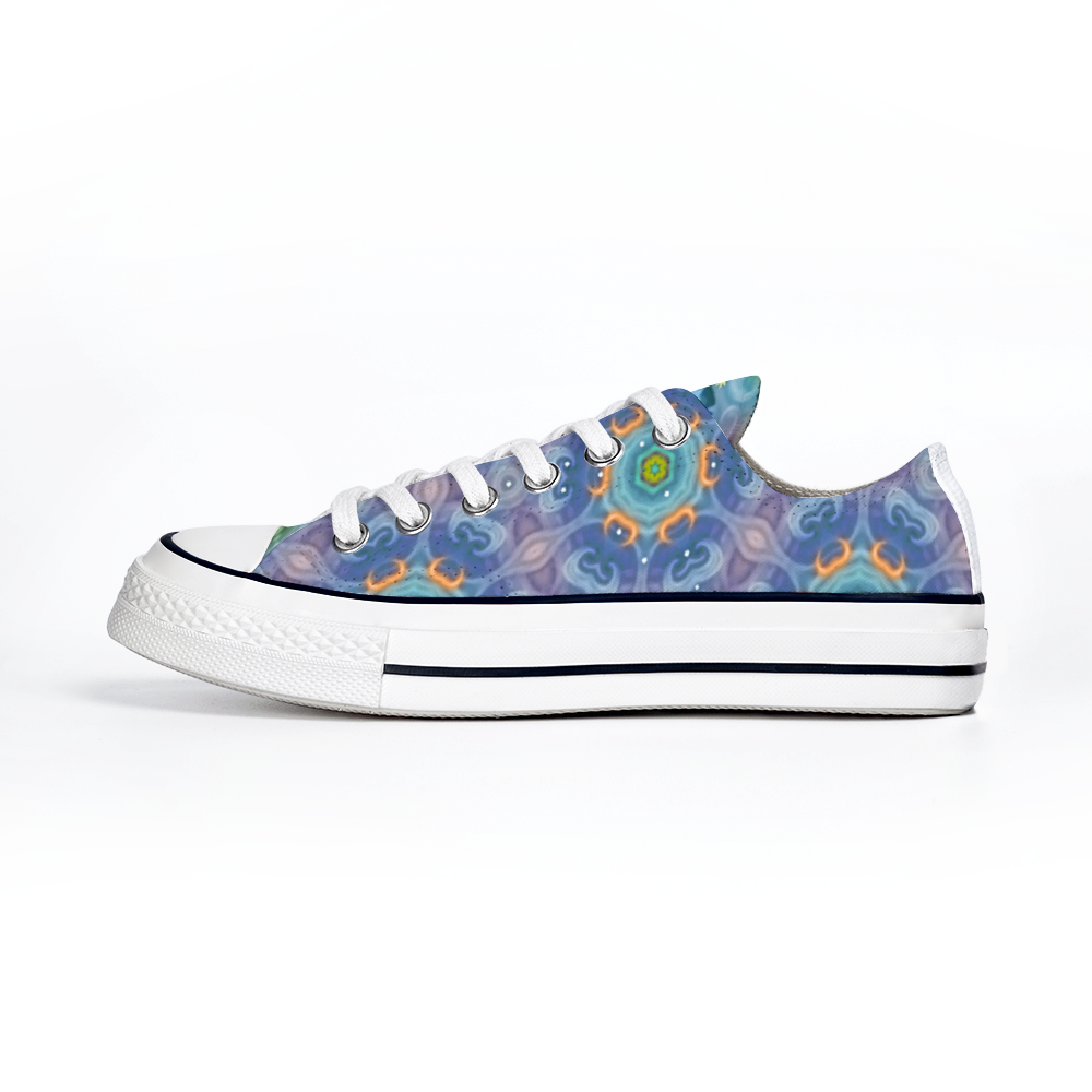 Magic Stardust : All Star style Unisex Low top Canvas Shoes - Free standard shipping