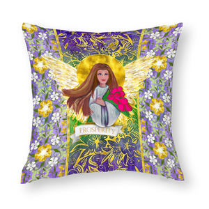 Prosperity Angel :  Square Cotton pillow case - Double side printing - Multi sizes - Free standard shipping