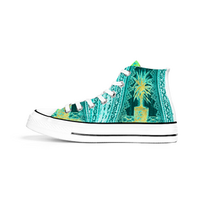 Engraving Window : All Star style Unisex Boots (High Top) Canvas Shoes - Free standard shipping