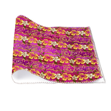 Load image into Gallery viewer, Golden Daisies Magenta pattern : Heat Resistant Placemats  - 11.8&quot; x 17.7&quot; -  30cm x 45cm - 4 Sheets Per Set - Free standard shipping
