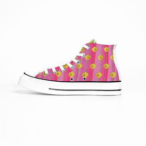 Good Fortune Angel : All Star style Unisex Boots (High Top) Canvas Shoes - Free standard shipping