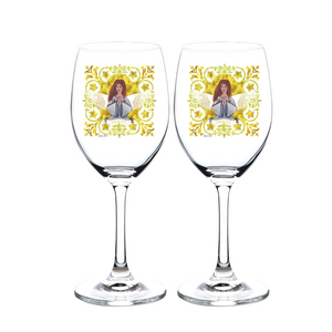 Health Angel : Wine glasses set of 2  11 oz/17 oz - Free standard shipping