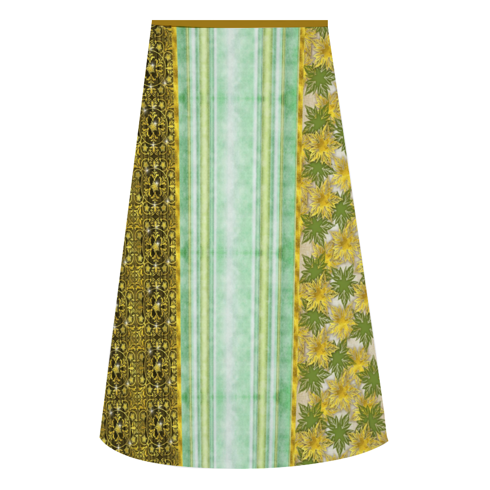 Health Angel : A-line Midi Skirt - Polyester stretch fabric - Free standard shipping