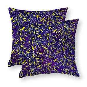 Nightfall Celebration : Square Cotton pillow case - Double side printing - Multi sizes - Free standard