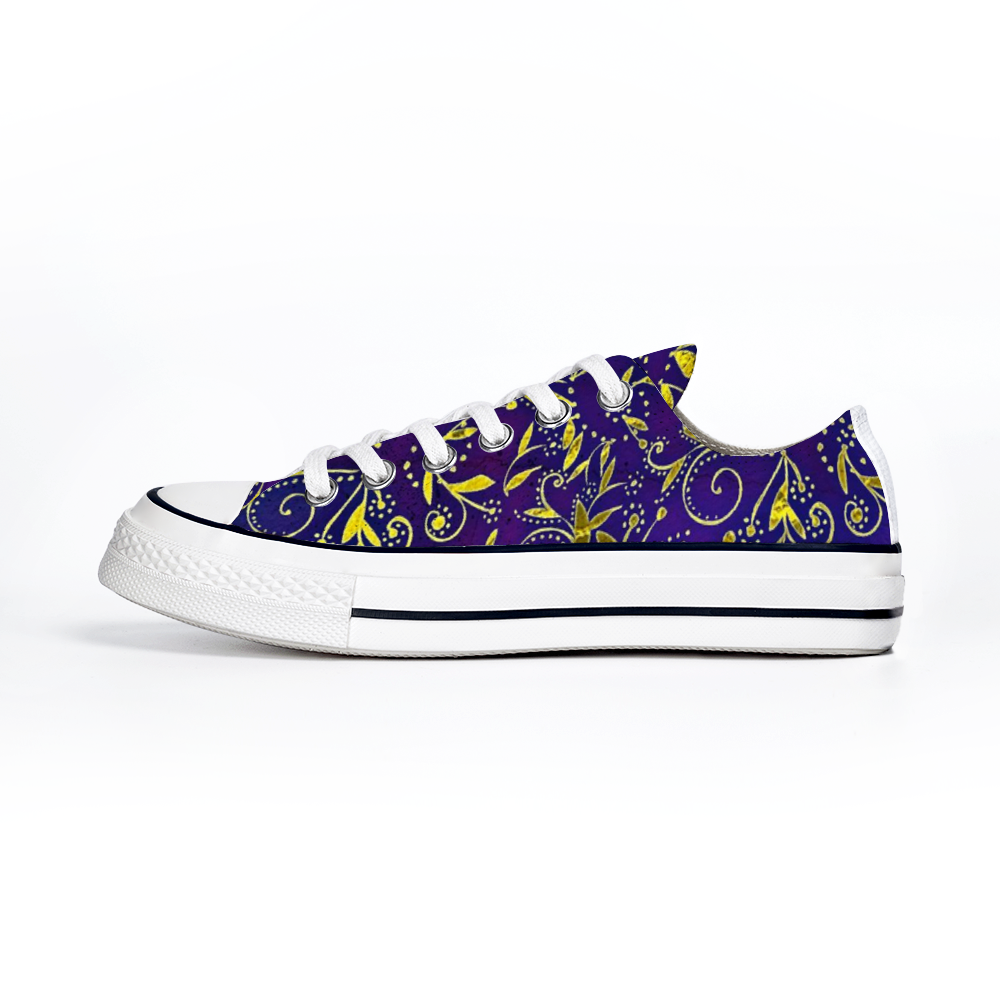 Nightfall Celebration : All Star style Unisex Low top Canvas Shoes - Free standard shipping