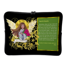 Load image into Gallery viewer, Prosperity Angel : with prosperity prayer - Briefcase sleeve - multi sizes - available for 10&quot; / 12&quot; / 13&quot; / 15&quot; / 17&quot; laptops or tablets  -  Free standard shipping
