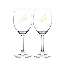 Load image into Gallery viewer, Angelic Feathers : Wine glasses set of 2  11 oz/17 oz - Free standard shipping
