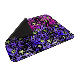 Glowing Flowers : Square Mouse Pad , Non-Slip Base for Computer 7.9"X9.8" - 25cm x 20cm -  Free standard shipping