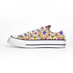 Byzantium Garden : All Star style Unisex Low top Canvas Shoes - Free standard shipping