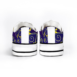 Nightfall Celebration : All Star style Unisex Low top Canvas Shoes - Free standard shipping