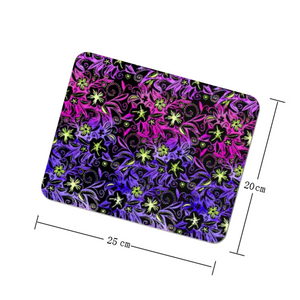 Glowing Flowers : Square Mouse Pad , Non-Slip Base for Computer 7.9"X9.8" - 25cm x 20cm -  Free standard shipping