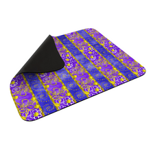 Load image into Gallery viewer, Golden Daisies purple pattern : Square Mouse Pad , Non-Slip Base for Computer 7.9&quot;X9.8&quot; - 25cm x 20cm -  Free standard shipping
