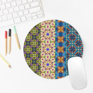 Byzantium Garden : Round Mouse Pad, Non-Slip Base for Computer -  7.9"X7.9" - 20cm x 20cm  - Free standard shipping