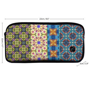 Byzantium Garden : Pencil Case - 22cm x 12cm x 5cm - 8.7" x 4.7" x 2"- holds up to 60 pencils - Free standard shipping