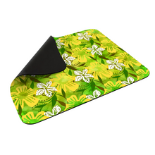 Load image into Gallery viewer, Golden Daisies Green pattern : Square Mouse Pad , Non-Slip Base for Computer 7.9&quot;X9.8&quot; - 25cm x 20cm -  Free standard shipping
