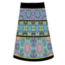 Load image into Gallery viewer, Magic Stardust - Pattern 2 : A-line Midi Skirt - Polyester stretch fabric - Free standard shipping
