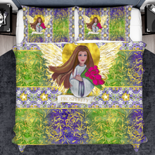 Load image into Gallery viewer, Prosperity Angel : 3 piece set bedding covers - Single  to extra large double size (choose among 8 sizes)  2x Pillowcases &amp; 1x Quilt Cover – Free standard shipping
