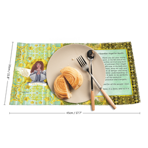 Health Angel : Heat Resistant Placemats  - 11.8" x 17.7" -  30cm x 45cm - 4 Sheets Per Set - Free standard shipping