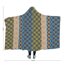 Load image into Gallery viewer, Byzantium Garden : Cloak  Hooded Blanket,  Polar Fleece-  3 Sizes: 40&quot;x50,  50&quot;x60&quot;,  60&quot;x80&quot;  - Free standard shipping
