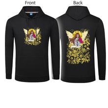 Load image into Gallery viewer, Original Art - Vassia Sarri Creations, Properity Angel for your sweater pullover with pocket, to bring positive vibes in your life and reprogram your subconscious, so you become open towards prosperity opportunities
