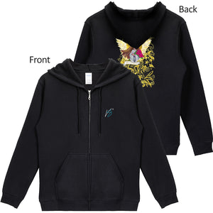 Prosperity Angel : Unisex Zippered Hoodie Cotton (50%) Gildan 88600 - XS to 2XL