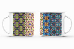 Byzantium Garden : Mug Enamel Camping Style - Heat-Resistant  - 10 Oz  - Free standard shipping